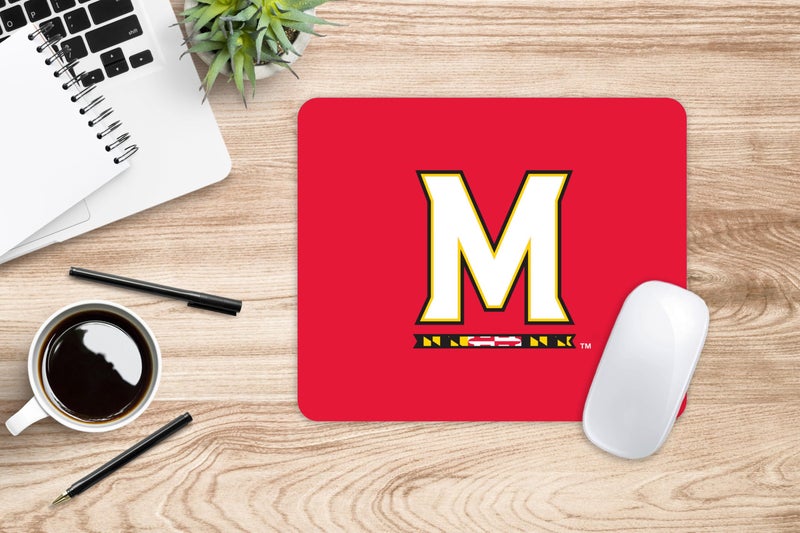 OTM Essentials Mouse Pad, Fabric, University of Maryland Standard/Classic Red - Image 2